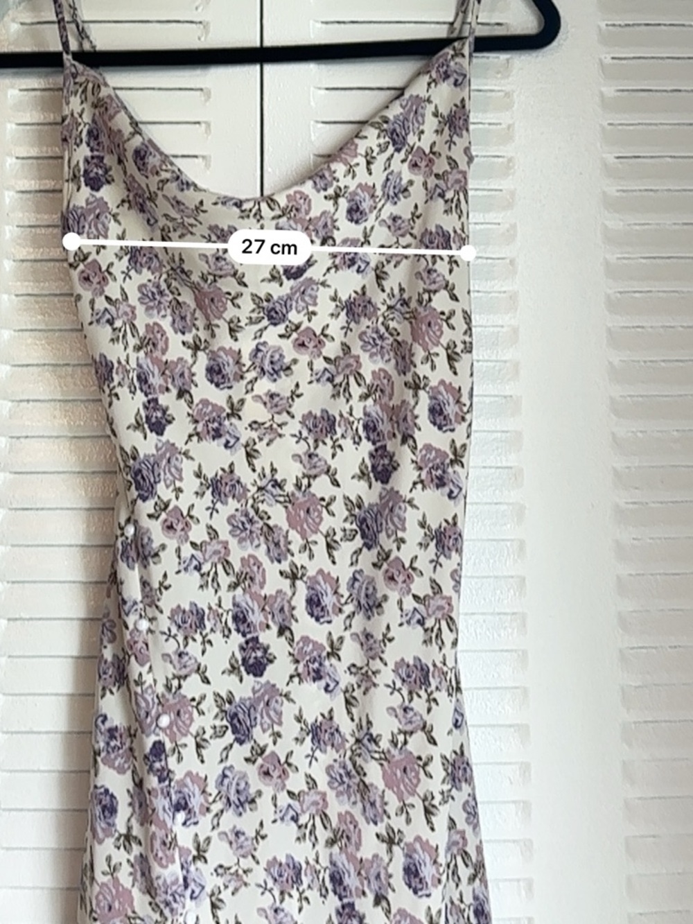 Romantic Floral Midi Dress – Size S| Soft Lavender Print - Picture 7 of 9